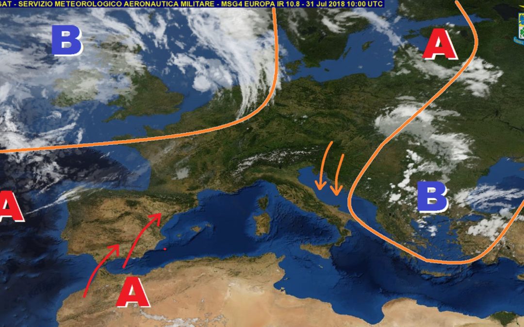 Previsioni meteo in Basilicata dal 31 Luglio al 02 Agosto (a cura di Germano Di Leo)