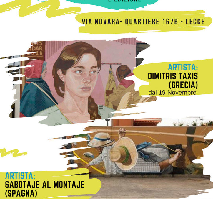 Dal 19 Novembre a Lecce 167 Art project, due settimane di street art nel quartiere 167B