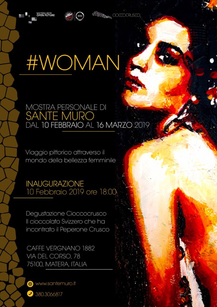 mostra “#Woman” di Sante Muro - Locandina