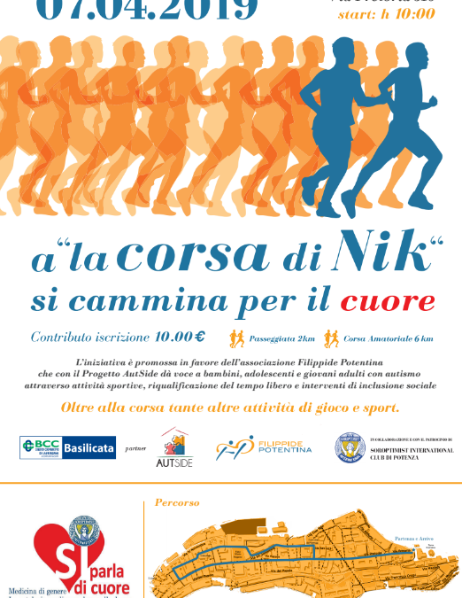 7 aprile a Potenza “La corsa di Nik”