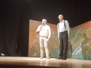 Mario Ierace e il regista Pio Baldinetti salutano e ringraziano (ph.L.Calza)