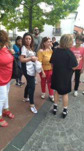 Alcuni partecipanti al flash mob