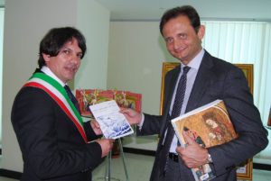 Sindaco di Tursi, Salvatore Cosma, e Ambasciatore d'Italia a Manama, Domenico Bellato